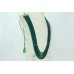 Beautiful 7 Line Real Natural Green Quartz smi precious stone bead NECKLACE